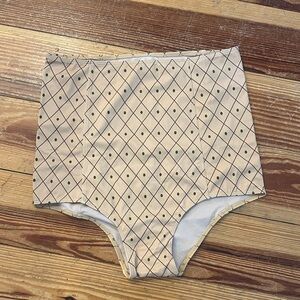 Kortni Jeane Tan - Brown Extended High Waisted Bottom - Size Medium